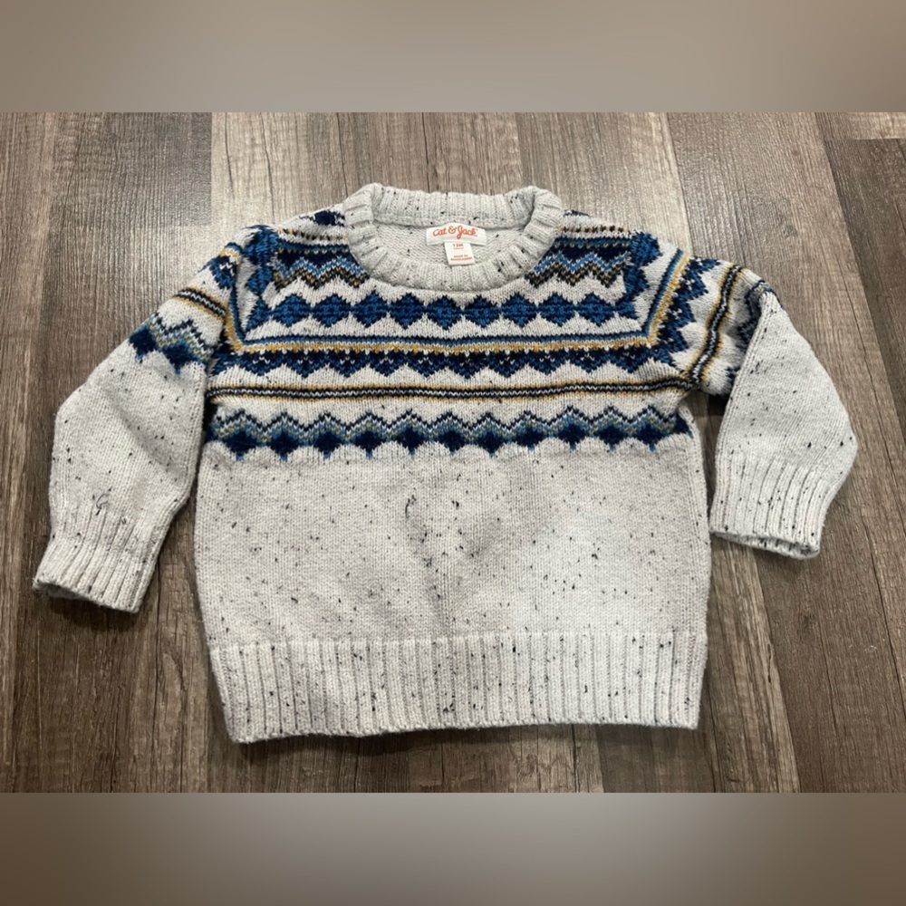 Baby cat & Jack winter knit sweater after crème cottagecore 12 month